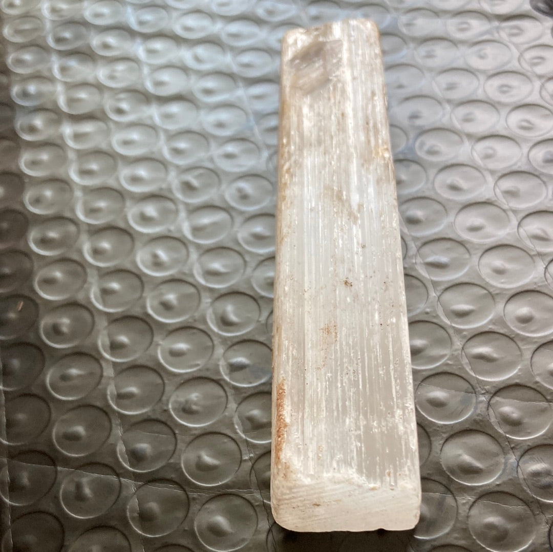 Selenite crystal wand