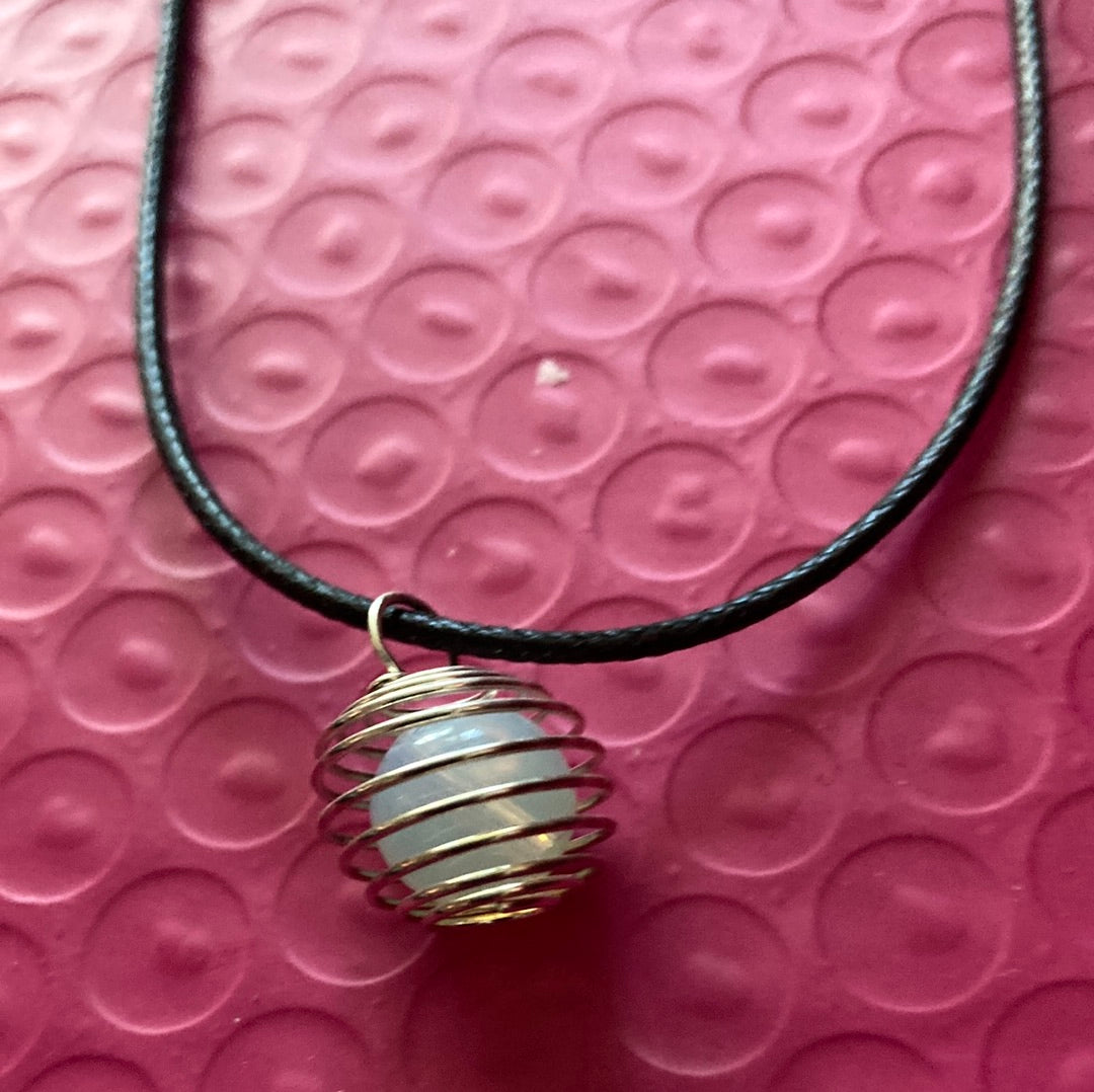 Angel blue necklace
