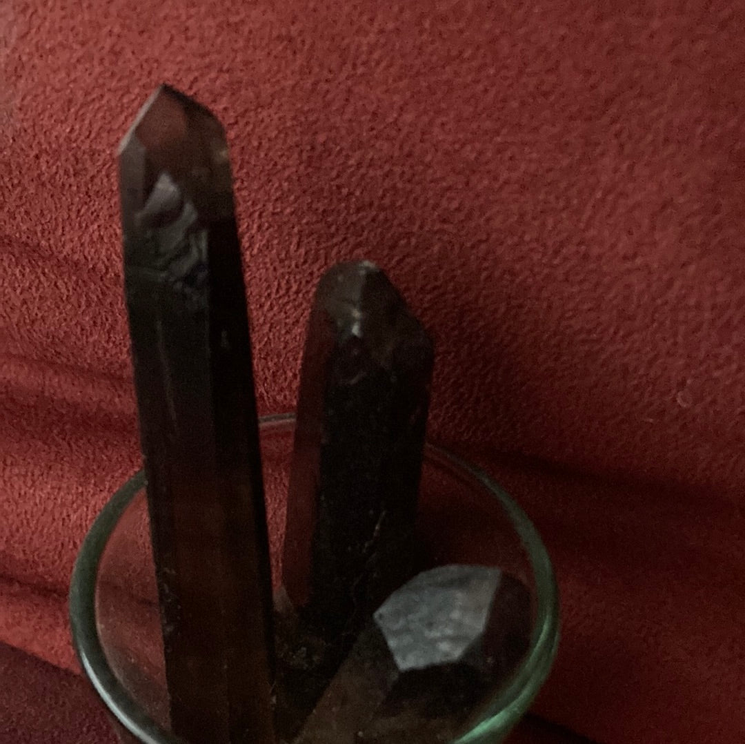 Smoky quartz crystal
