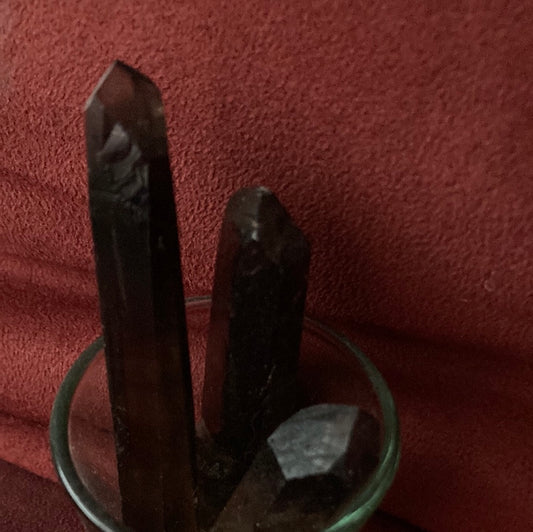Smoky quartz crystal