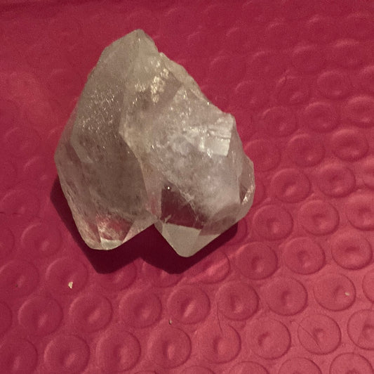 Clear quartz cluster crystal